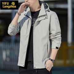 伊夫狼爪(YIFULANGZHUA)沖鋒衣男2023秋季新款運動服戶外保暖防風(fēng)休閑夾克男裝外套潮流